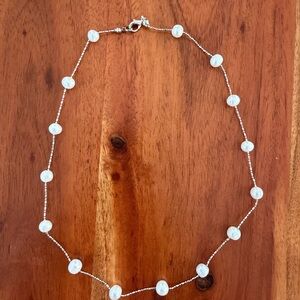 Elegant White Pearl Necklace